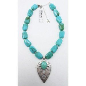 NWT The Sak Beaded Collar Pendant Necklace